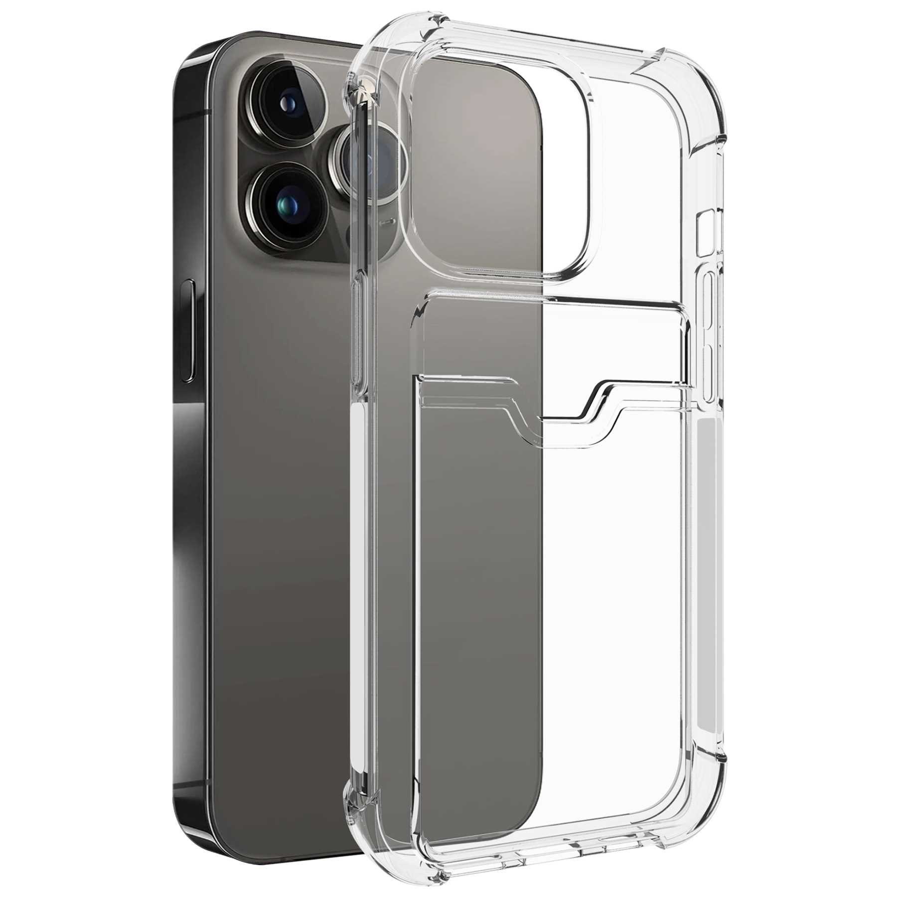 mtb more energy Smartphone-Hülle Clear Armor Case für Apple iPhone 14 Pro (6.1), Transparente TPU Schutzhülle Case Backcover mit Anti-Shock Verstärkung