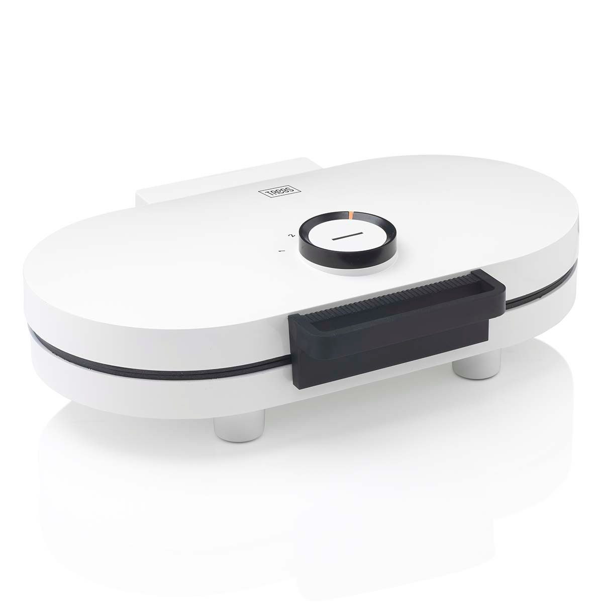 TREBS Waffeleisen 13120, 1200 W, Waffeleisen f. 10 Herzwaffeln, 1200W, 5 Stufen, 230°C, Antihaft