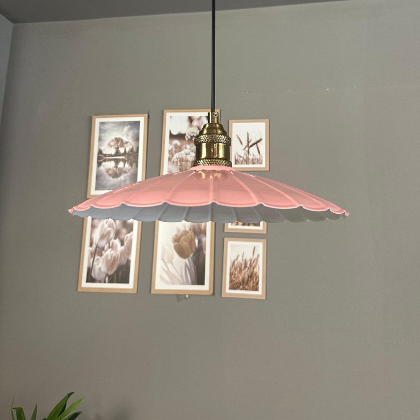 Bamyum Pendelleuchte Pendelleuchte Risso Metall Ø34cm, Modern Hängelampe, ohne Leuchtmittel