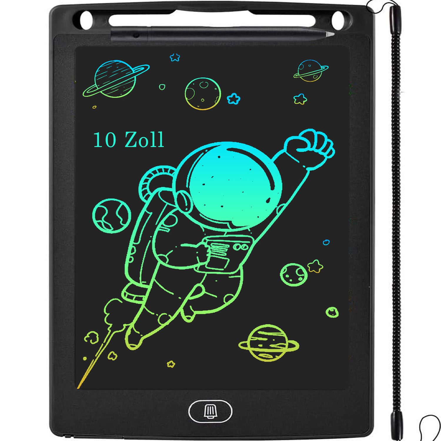 Comfy Mate Zaubertafel 1 Stück LCD Schreibtafel 10 Zoll Kinder Maltafel Tablet Zeichentafel, Digital Notepad für Jungen und Mädchen
