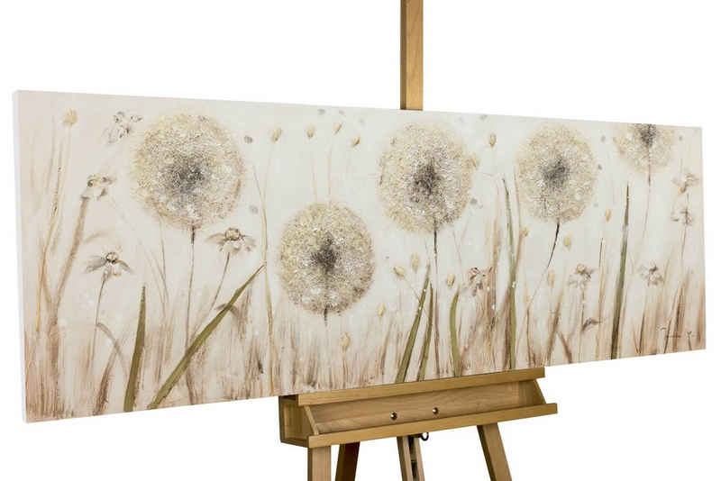 KUNSTLOFT Gemälde »Dandelion Meadow«, handgemaltes Bild auf Leinwand