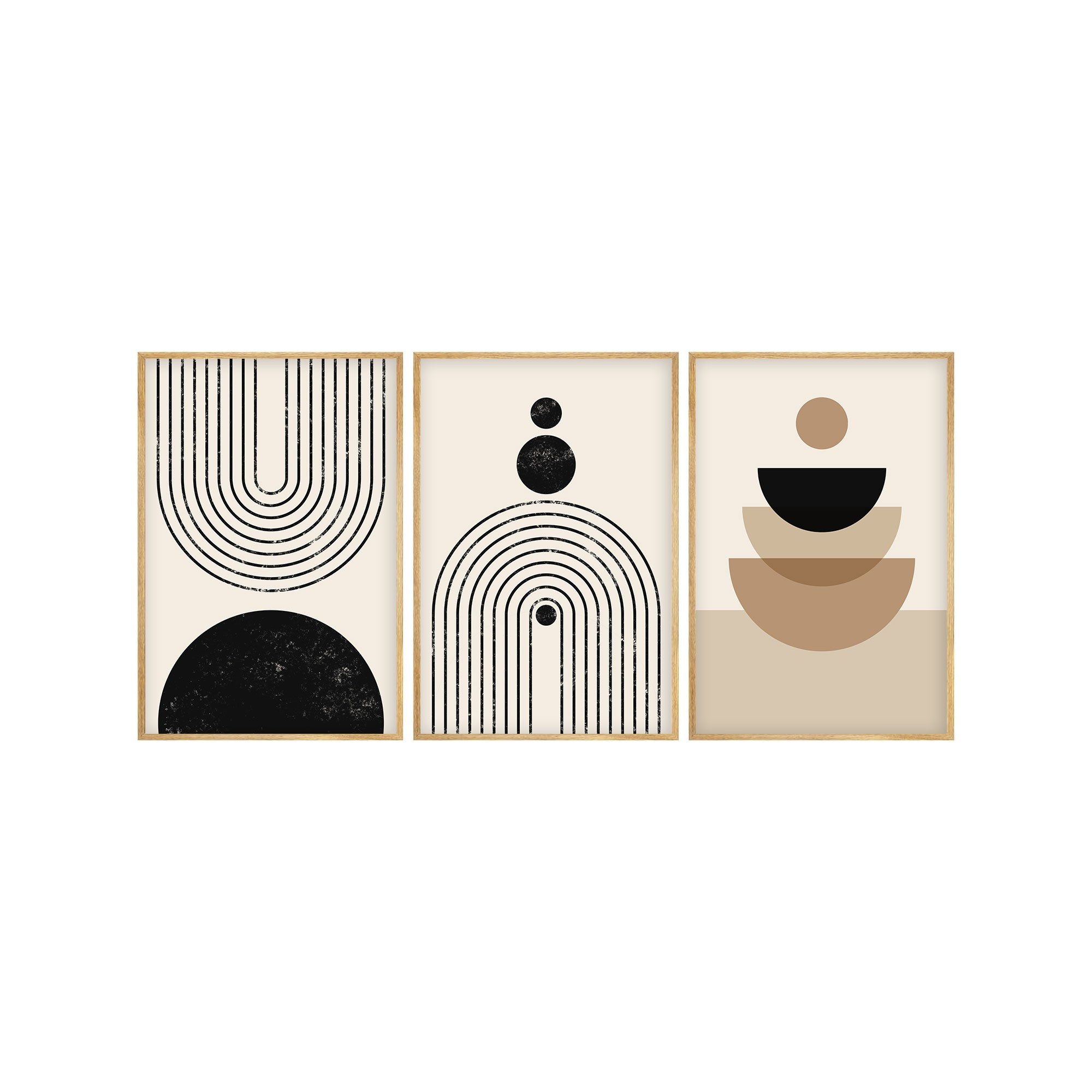 Leinwandbild Painting: 100% MDF (Thickness: 3 mm), 50 x 70 cm (3 Pieces) E4048