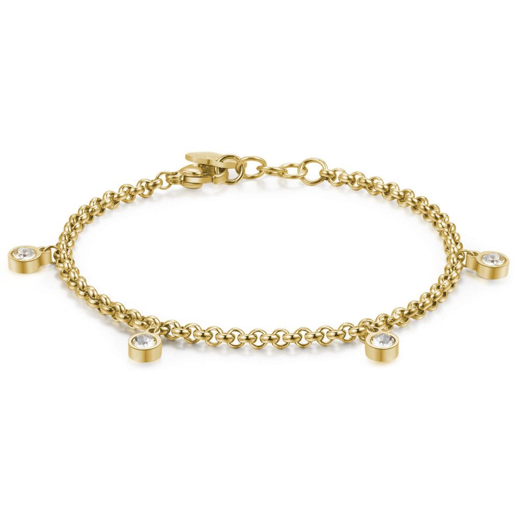 s'agapo Armband Steel bracelet with Luce SCE13 crystals