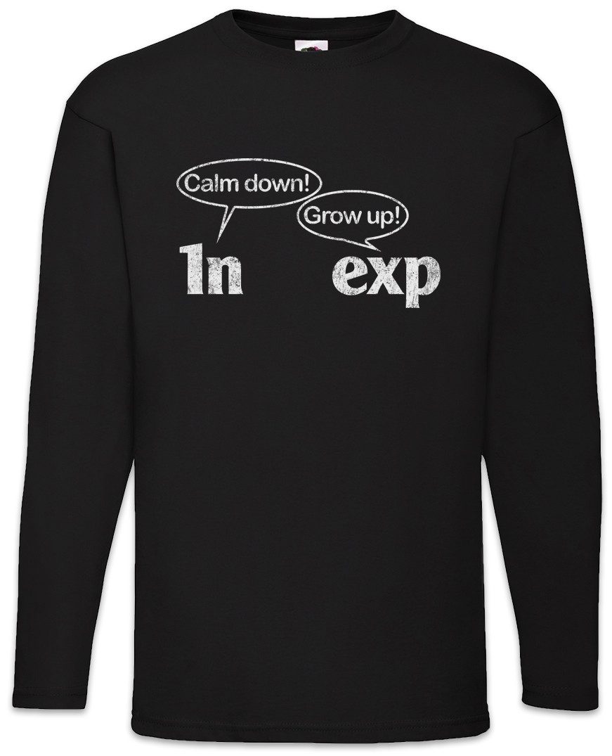 Urban Backwoods Langarmshirt Calm Down Grow Up Langarm T-Shirt Eulersche Zahl E Number Mathe (1-tlg) Mathematik Maths Basis Natural