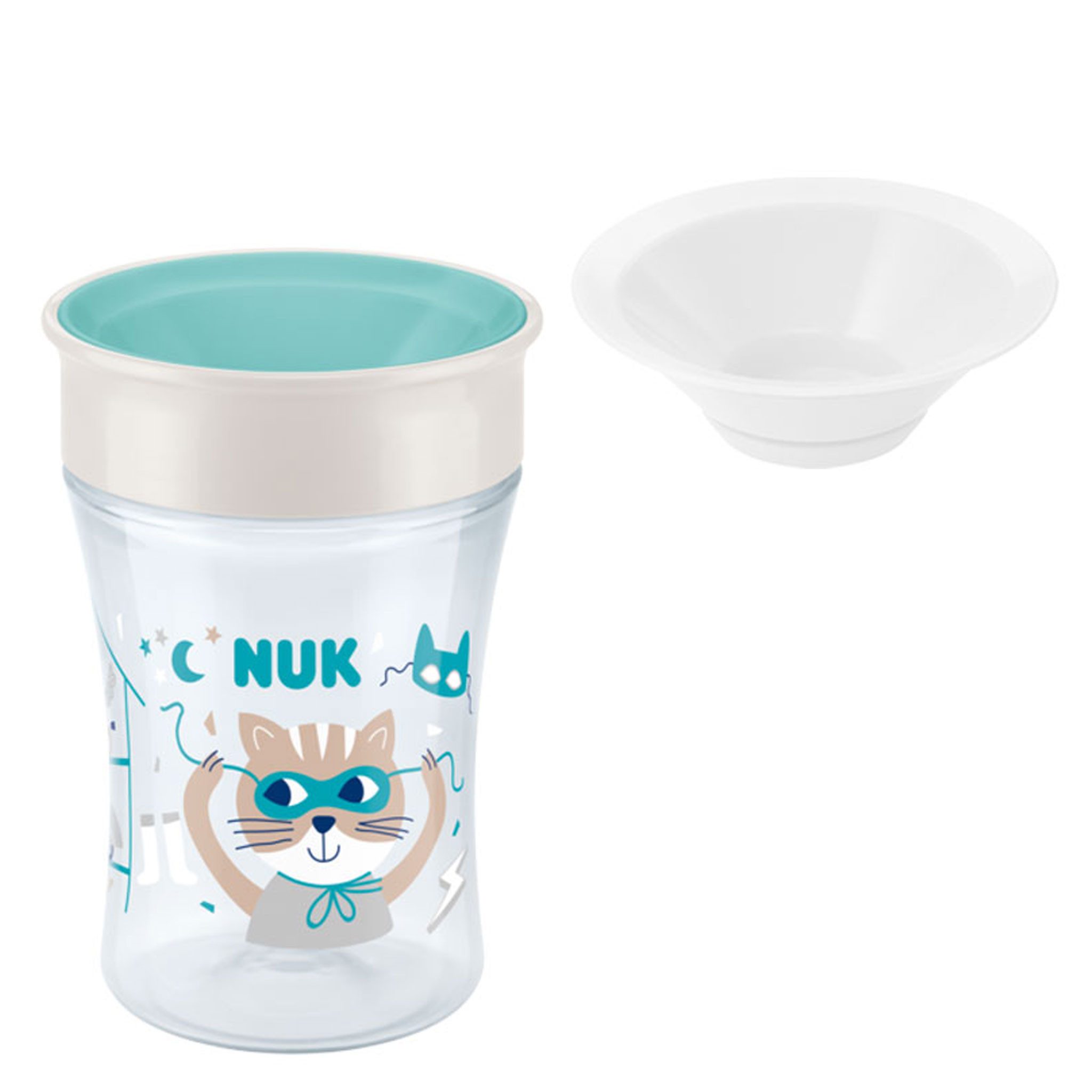 Babyflasche NUK Magic Cup starter set l mit Ersatz-Silikondichtscheibe