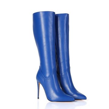Giaro Giaro Mila Blau Blue Matte Stiefel High-Heel-Stiefel Vegan