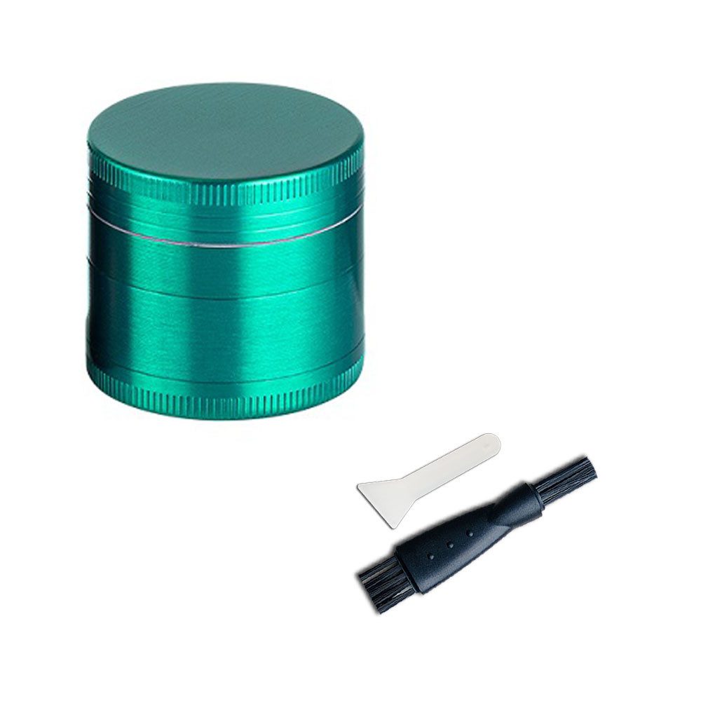 Coumo Kräutermühle Grinder Crusher, ⌀ 4 cm, Kräutermühle,Gewürzmühle, 4-teilig, Metall
