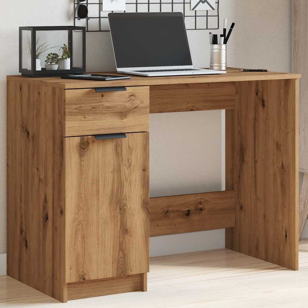 vidaXL Schreibtisch NA Schreibtisch Artisan-Eiche 100x50x75 cm Spanplatte