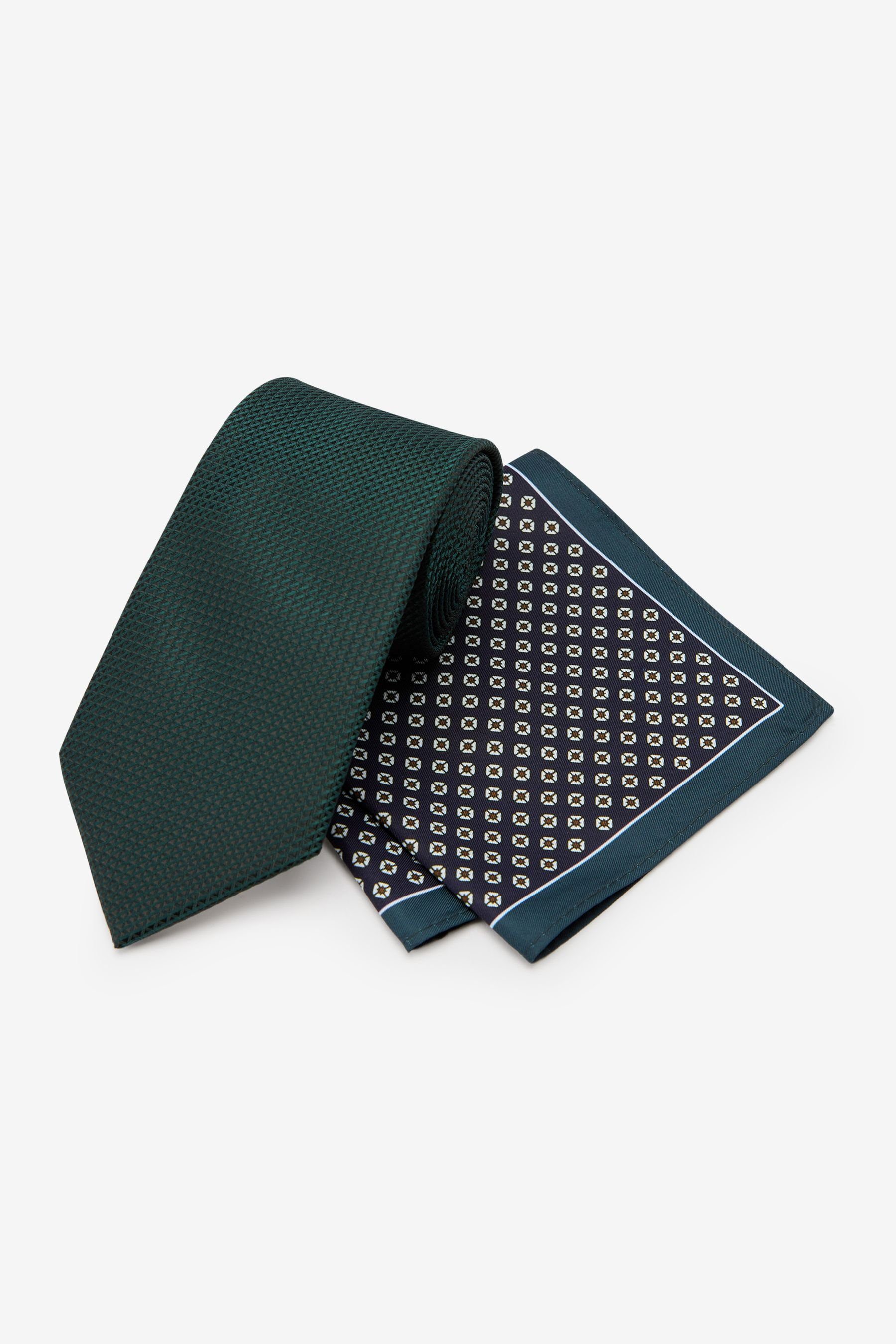Next Krawatte »Krawatte, Einstecktuch und Krawattenklammer, Set« (3-St)  online kaufen | OTTO