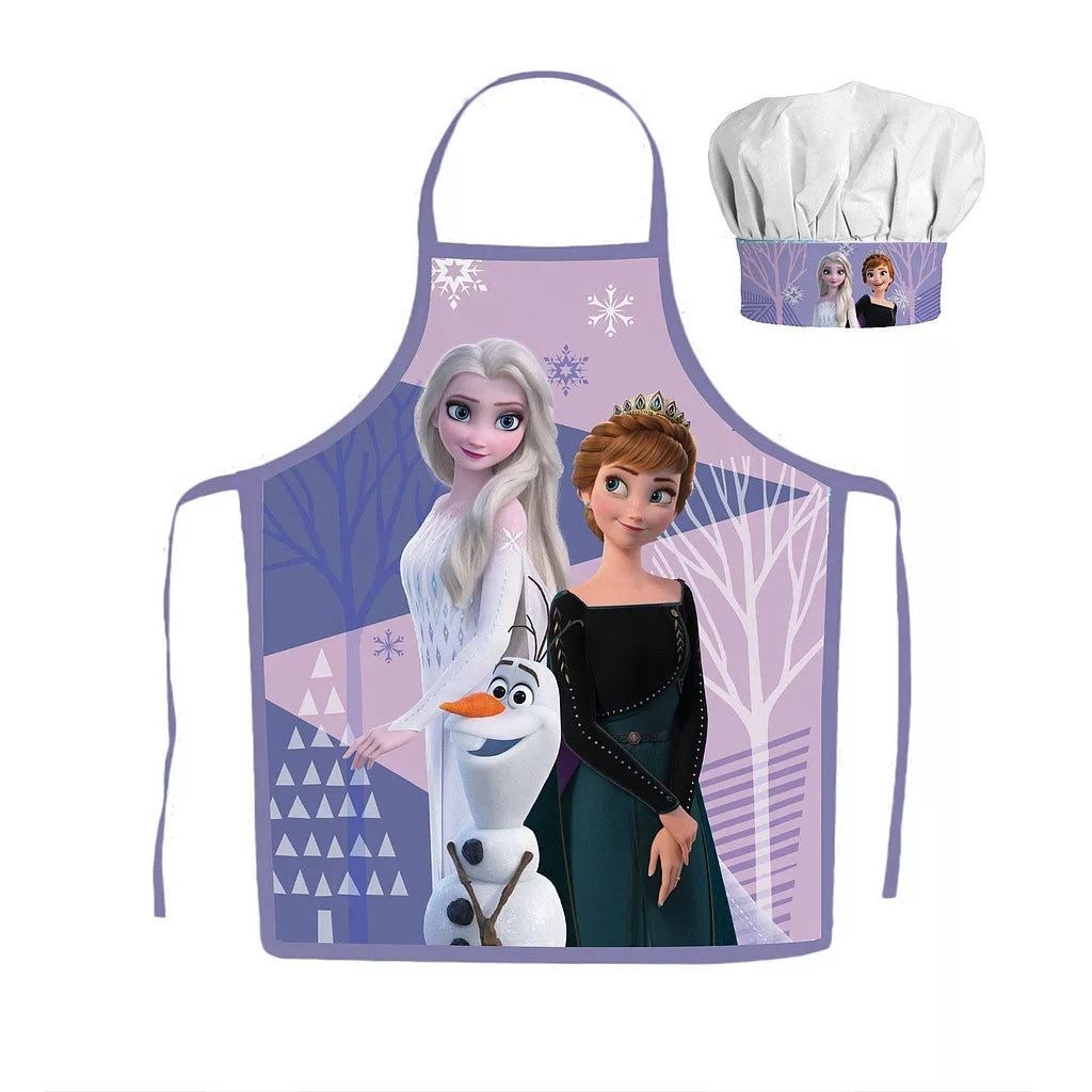 Disney Kochschürze Frozen Kochschürze Lila Mädchen Kindergarten Anna Elsa S günstig online kaufen