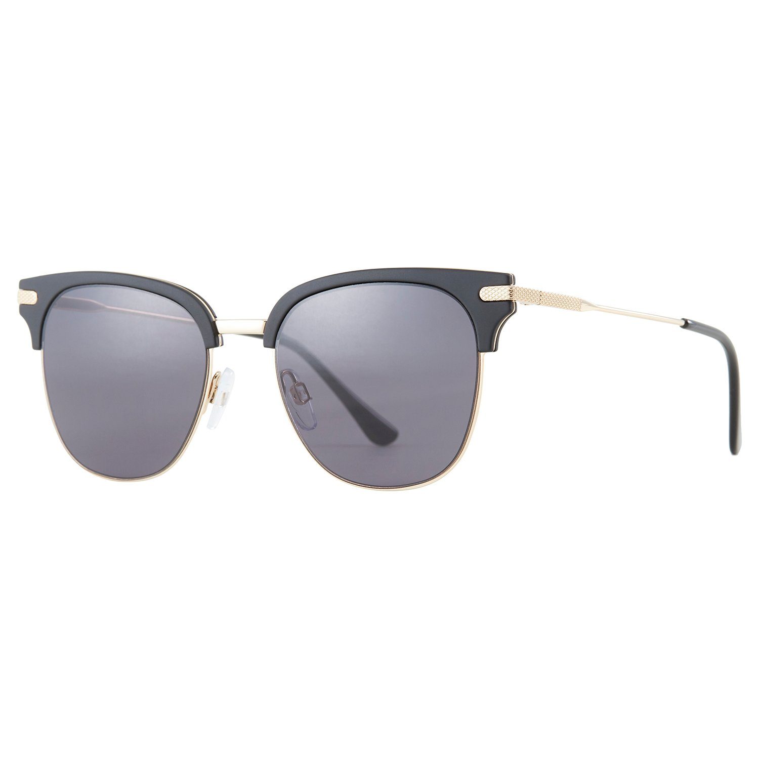 Grau Retro Elegear Sonnenbrille 100% Verlaufsglas Sonnenbrille UV400-Schutz Damen