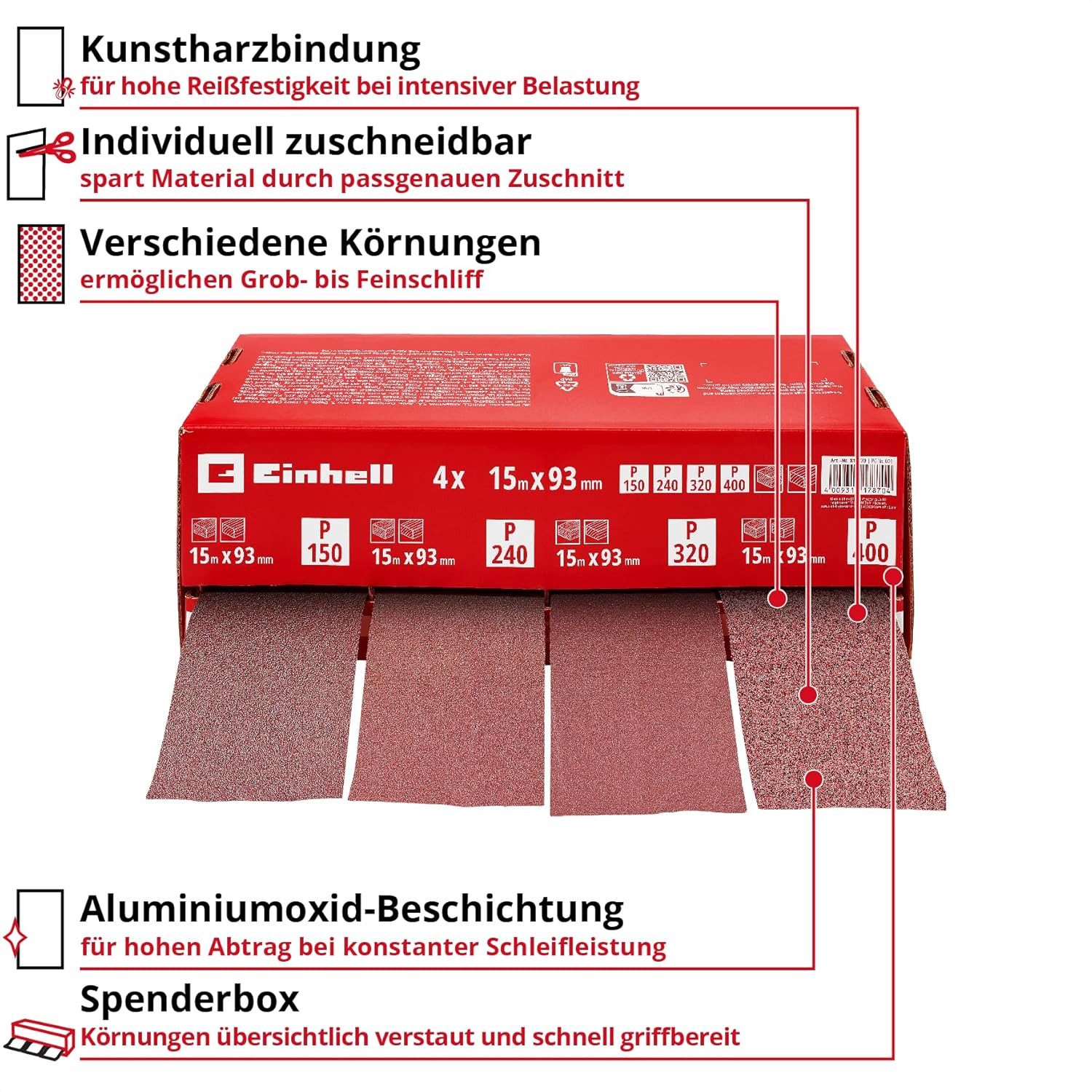 Einhell Schleifpapier, (1 St)