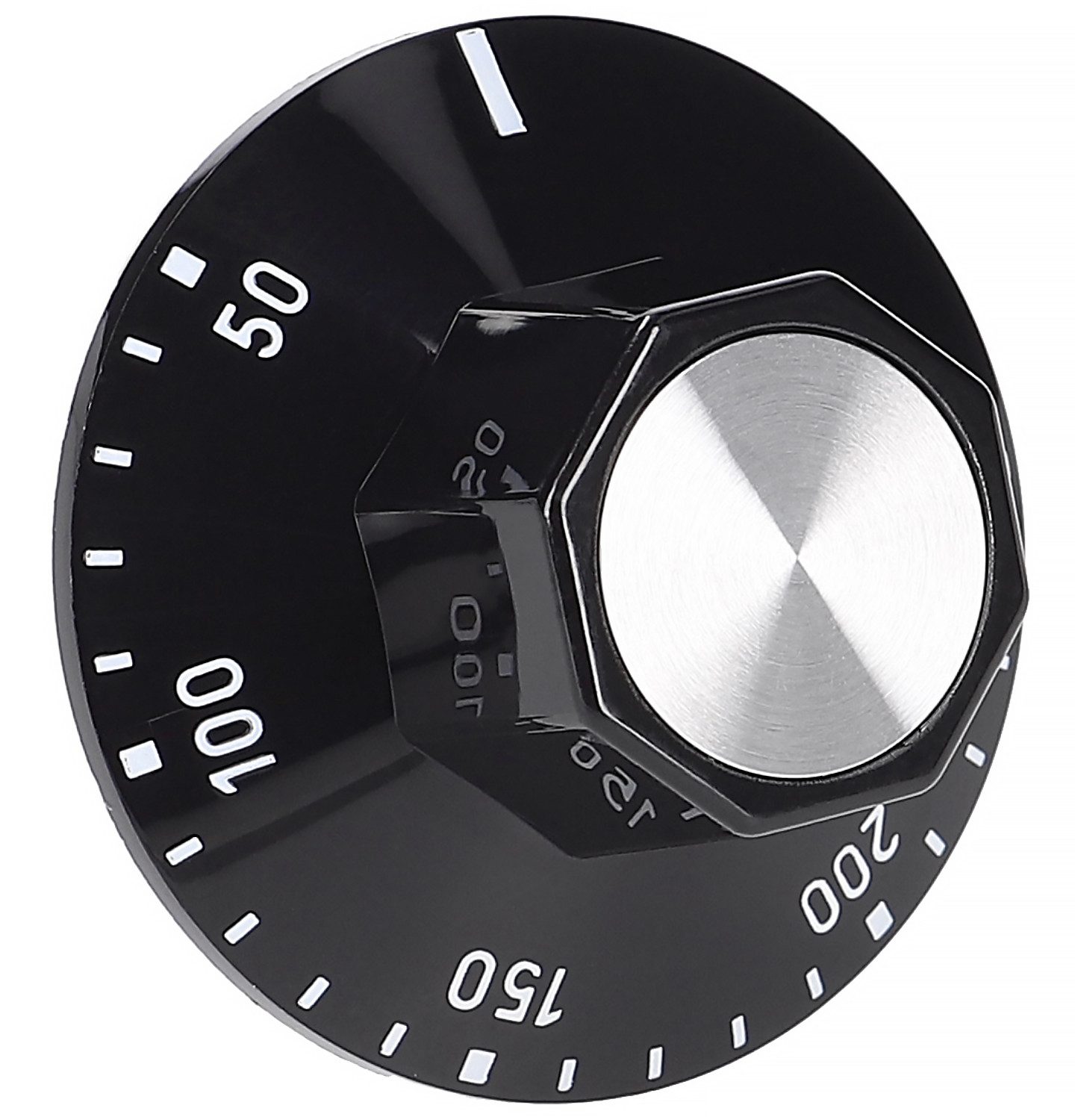 VIOKS Schalter Drehknopf Universal Knebel 50-250° 50mmØ, für Thermostat Backofen Herd