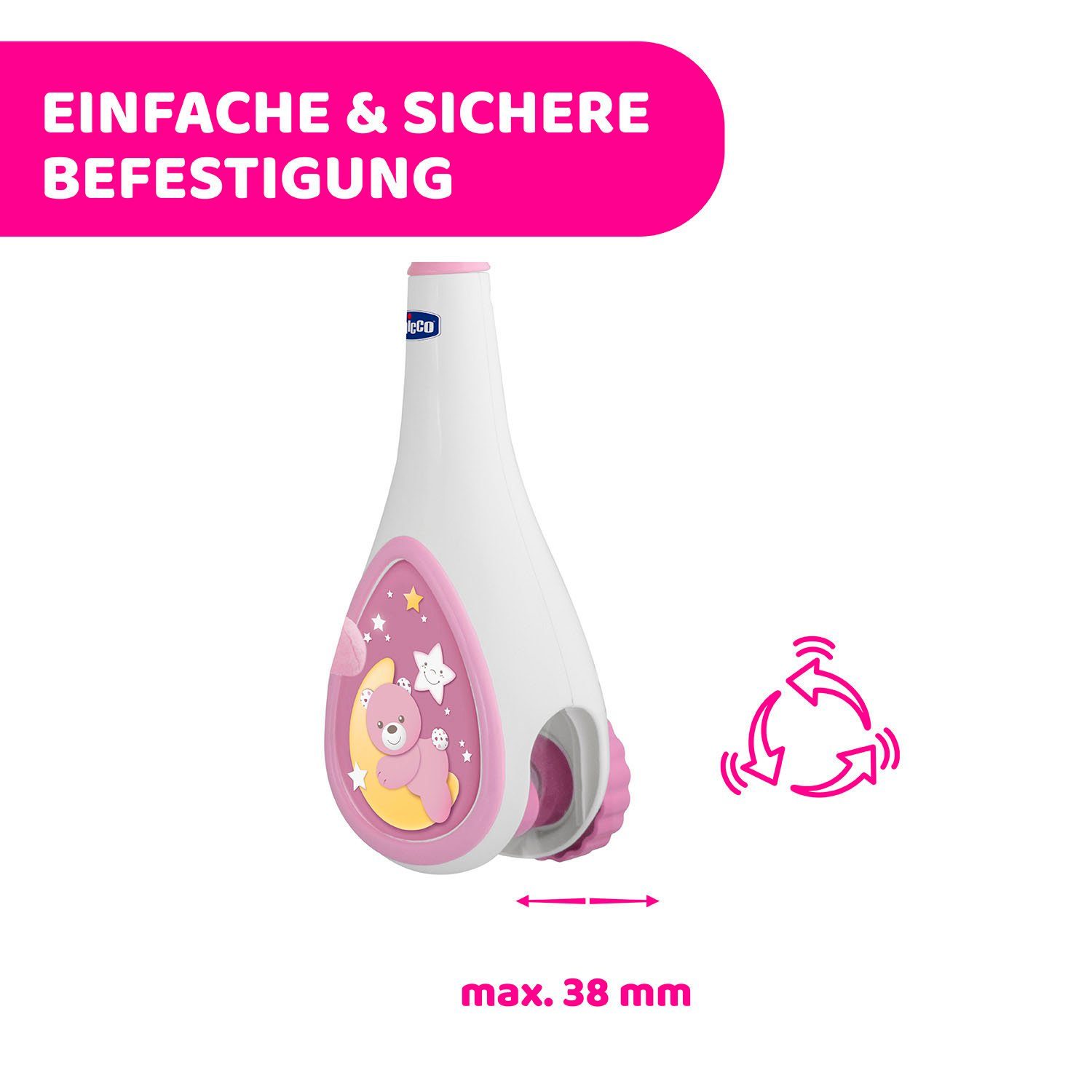 Chicco Mobile Next2Dreams, Rosa