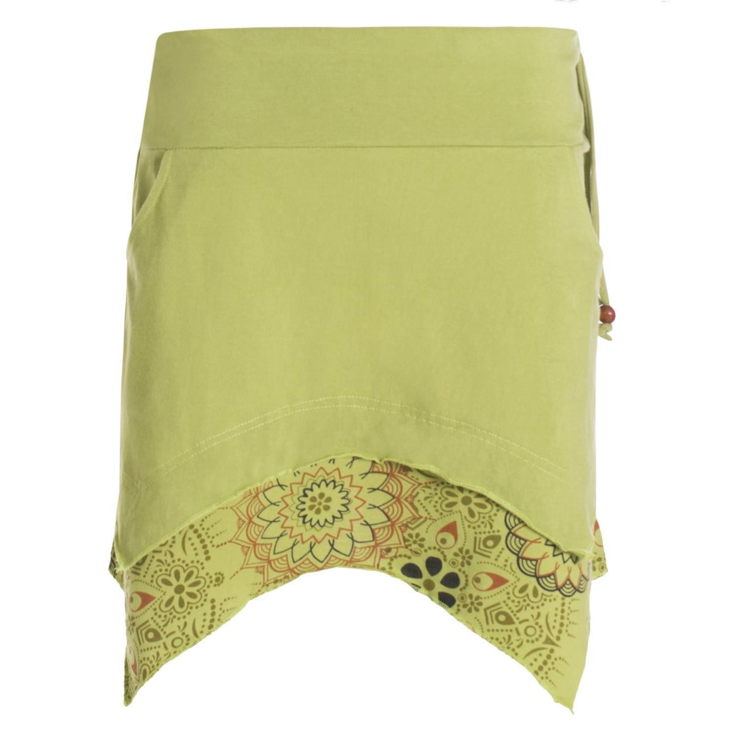 Vishes Minirock Asymmetrisch Rock Mandala und günstig online kaufen