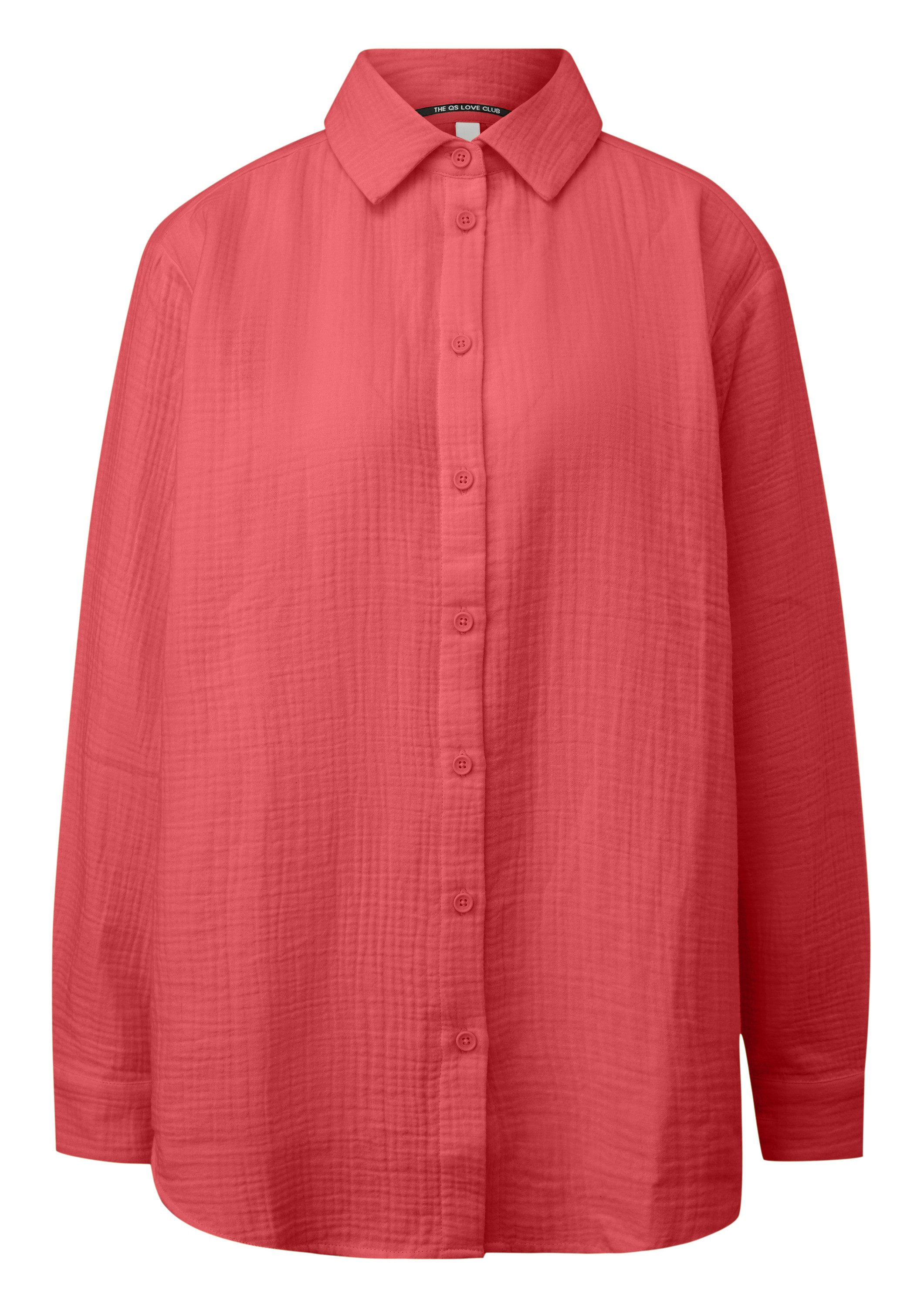 QS Langarmbluse Bluse Musselin-Bluse