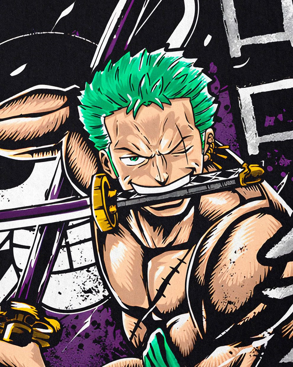 style3 T-Shirt Swordsman one piece japan anime luffy manga ruffy günstig online kaufen