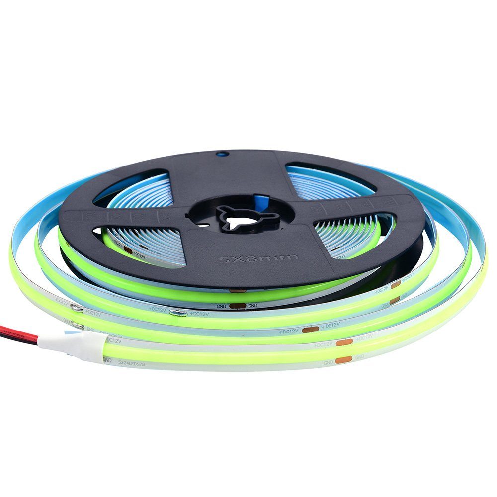 Rosnek LED Stripe 0.5-5M,12V,COB,Bendable,für Schlafzimmerschrank Bücherregal