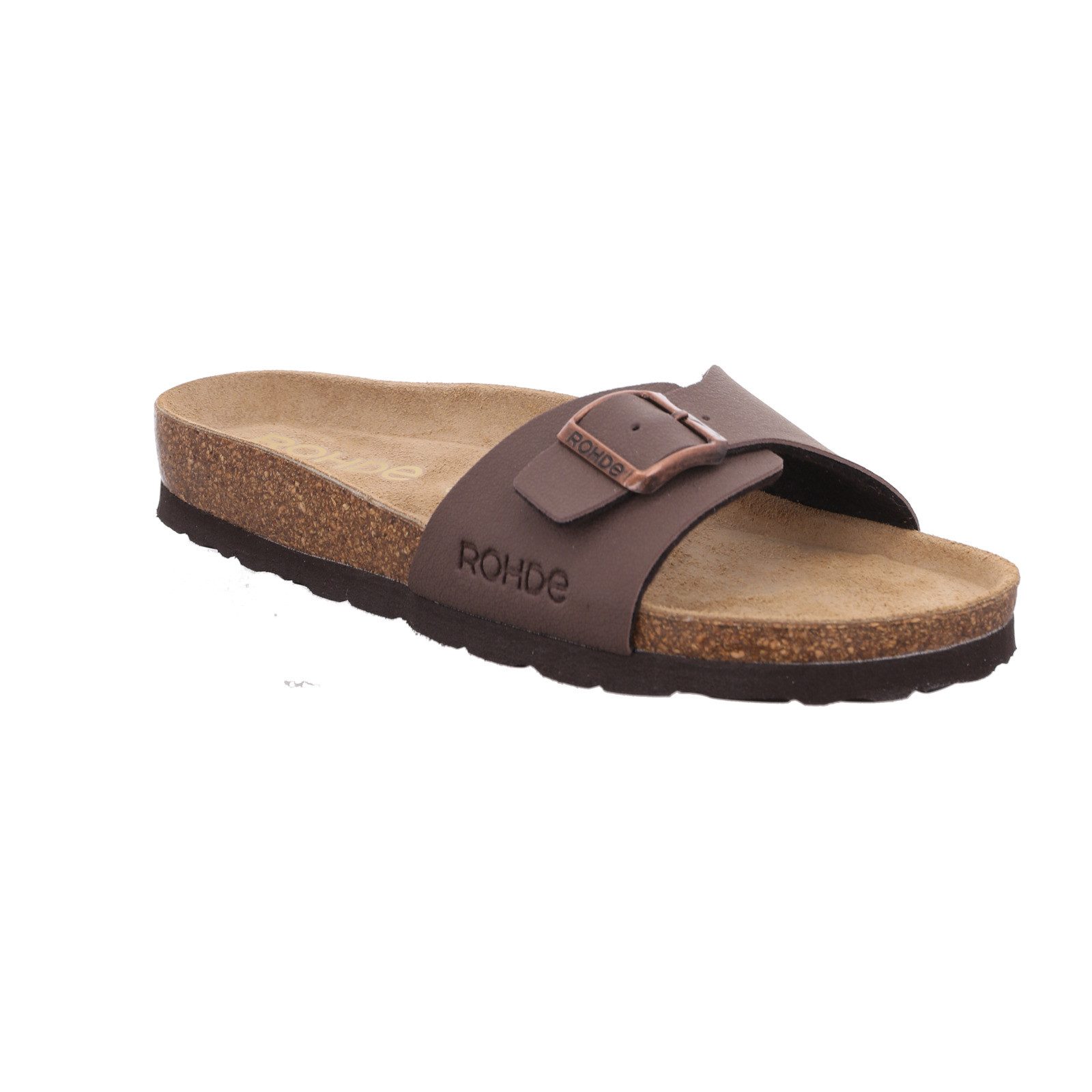 Rohde SUNNYS Pantolette Sommerschuh, Schlappen, Urlaubsschuh, Strandschuh mit Fußbett