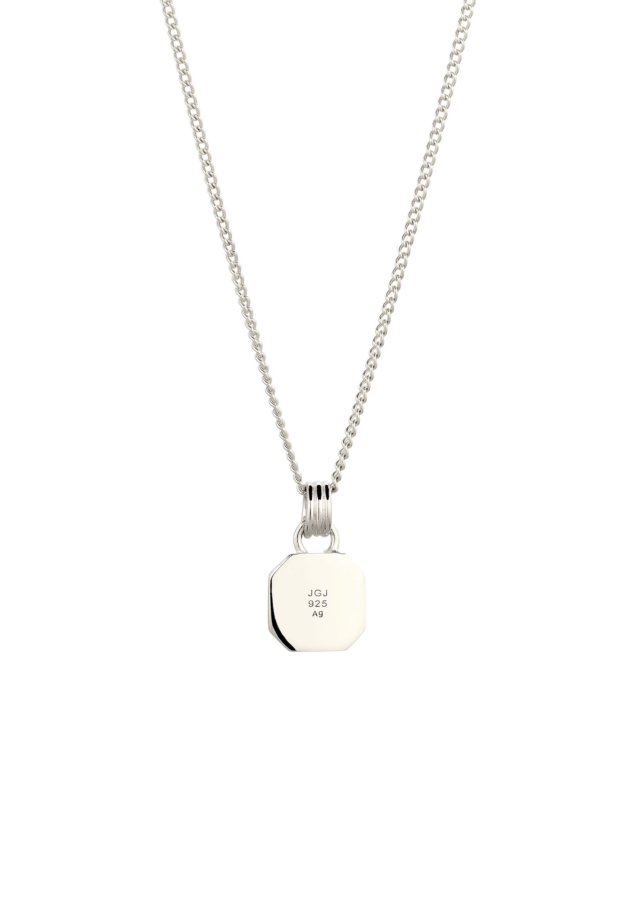 Kuzzoi Kette mit Anhänger Anhänger Emaille Rot 925 Sterling Silber