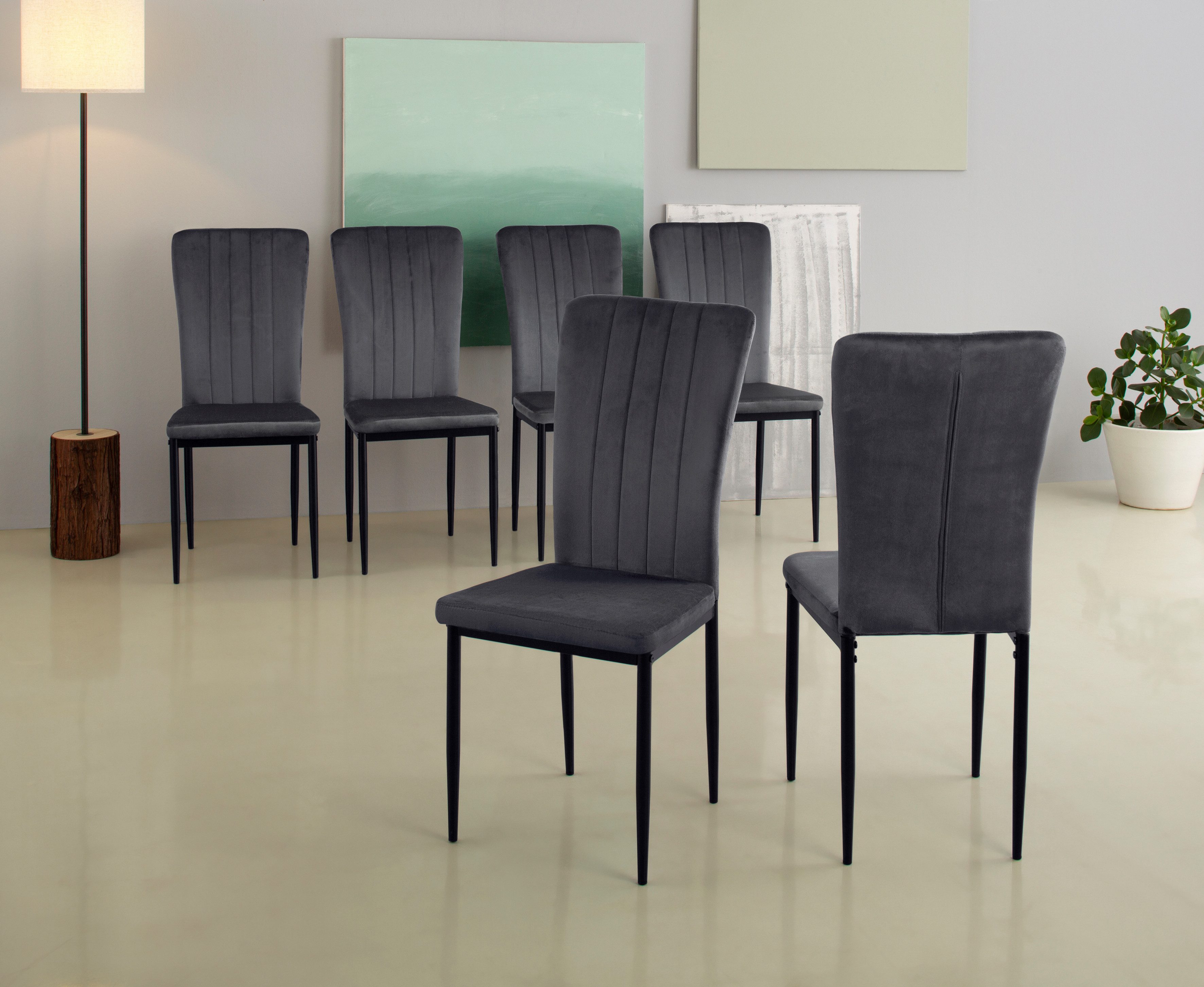 Home affaire 4-Fußstuhl Bergamo (Set, 4 günstig online kaufen