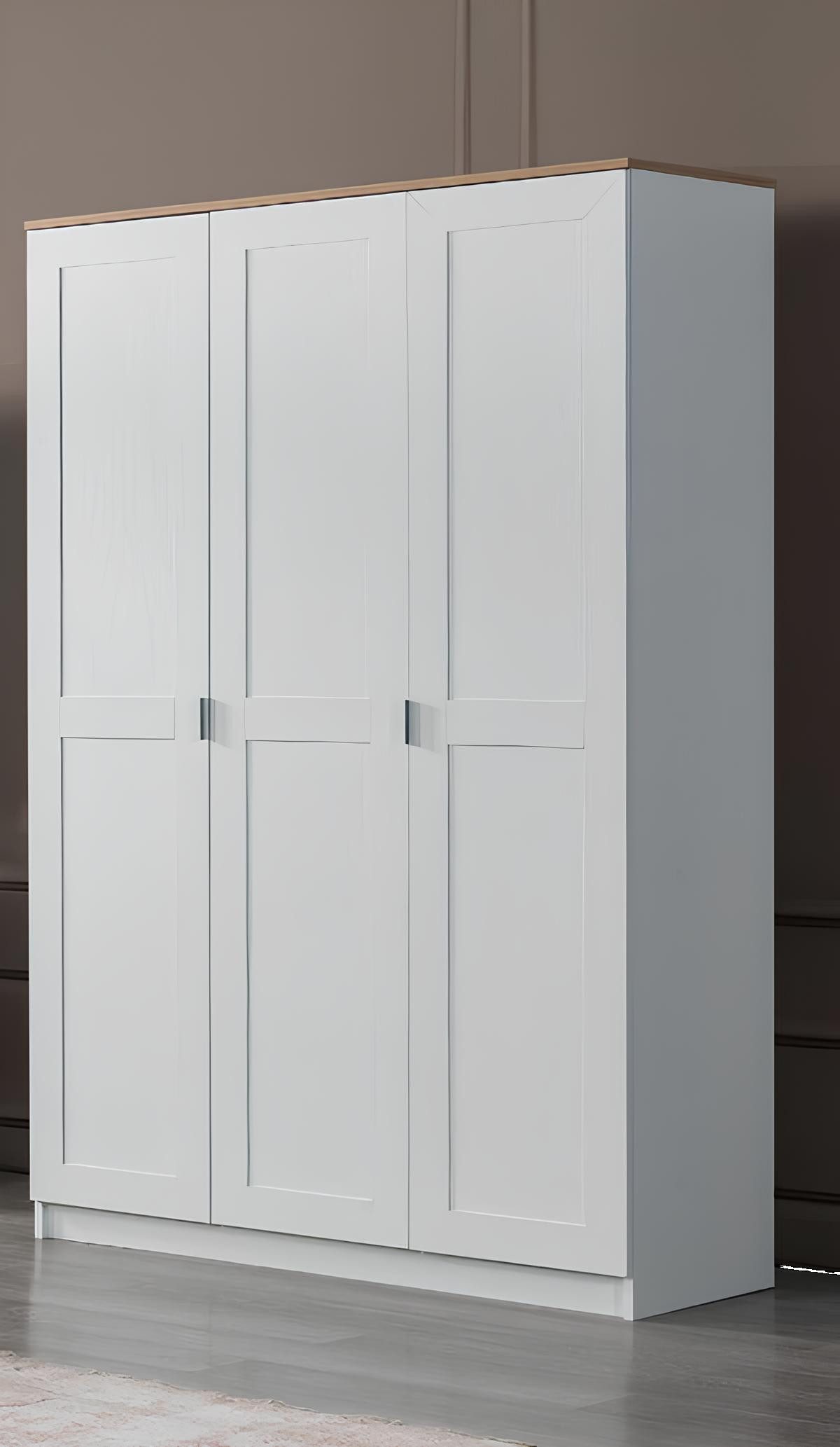 JVmoebel Kleiderschrank Moderner Kleiderschrank aus weißem Holz mit luxuriösem Design (Kleiderschrank) Made in Europa