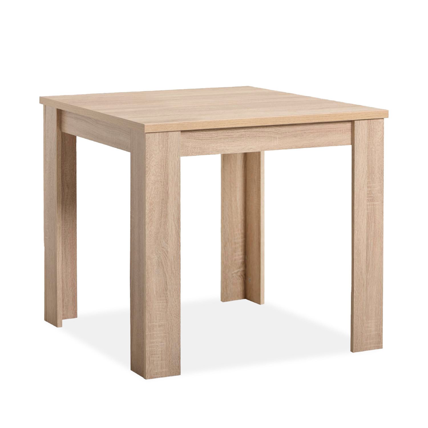 Homestyle4u Esstisch Esszimmertisch Holztisch Küchentisch 80x80 Holz Massiv Weiß oder Eiche