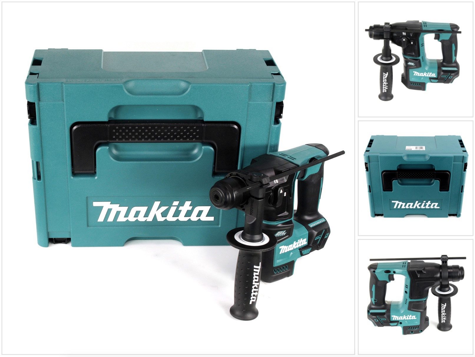 Makita Akku-Bohrhammer DHR 171 ZJ 18 V 2-stufiger Brushless Akku Bohrhammer Solo SDS Plus