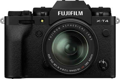 FUJIFILM »X-T4 + XF18-55mmF2,8-4 R LM OIS Kit« Systemkamera (FUJINON XF18-55mmF2,8-4 R LM OIS, 26,1 MP, WLAN (WiFi), Bluetooth)