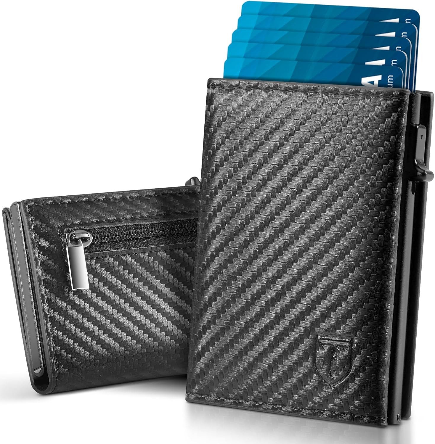 Geldbörse Herren Slim Wallet mit Münzfach & RFID-Schutz