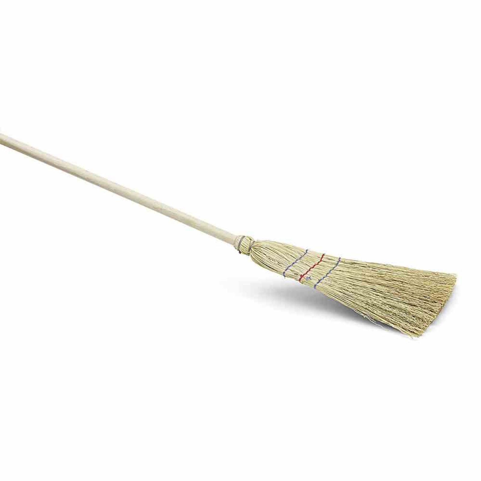 Siena Home Straßenbesen Mini-Reisstrohbesen 3-Naht 75cm Saalbesen Straßenbesen Besen Kehrbesen