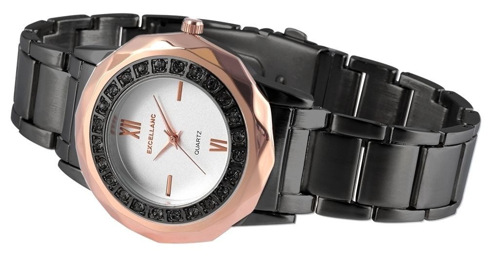 EXCELLANC Quarzuhr 152872500024 Excellanc Damenuhr mit Metallarmband günstig online kaufen