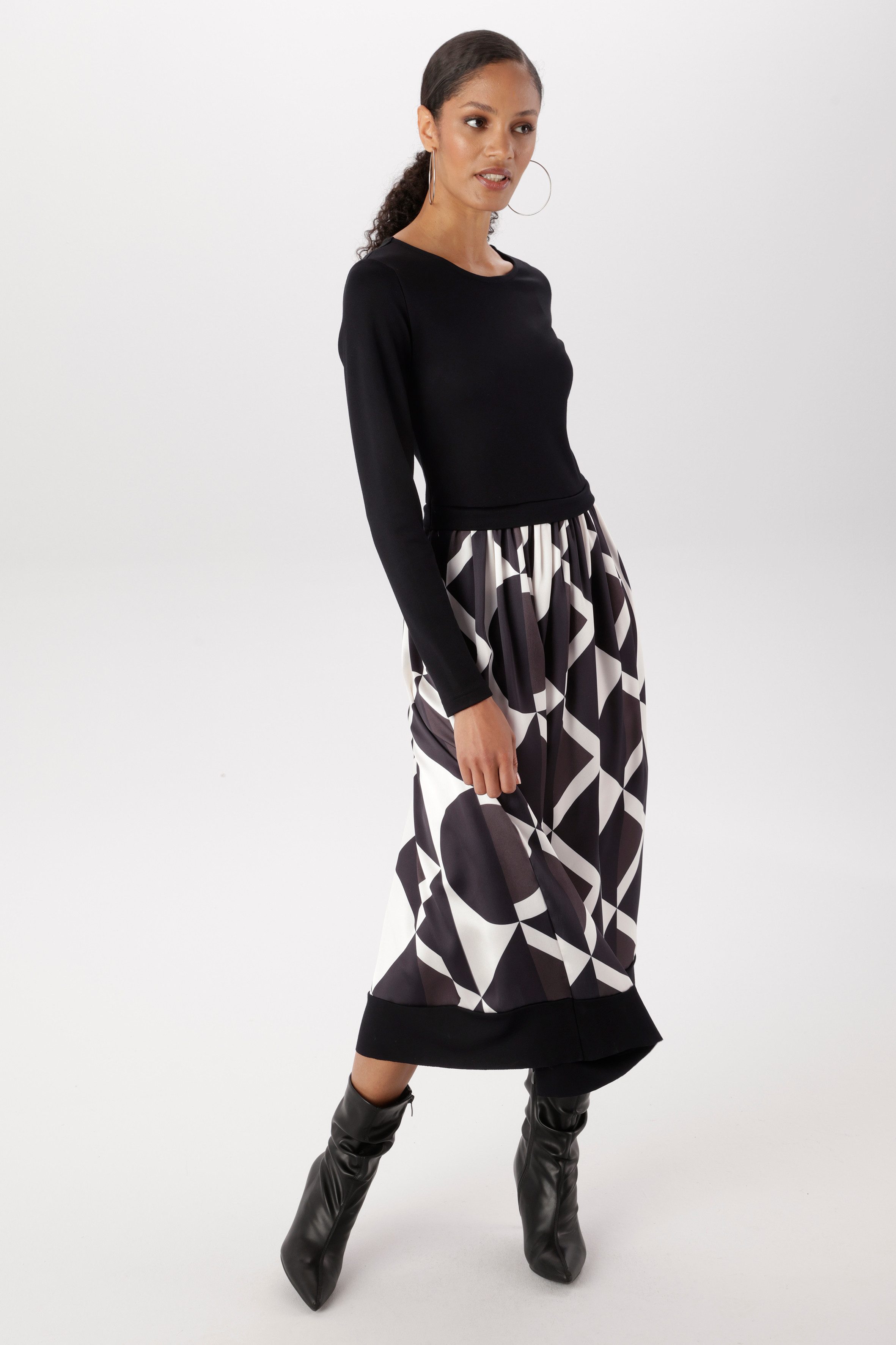 Aniston SELECTED Midikleid im Materialmix - NEUE KOLLEKTION – Bild 4 von 5