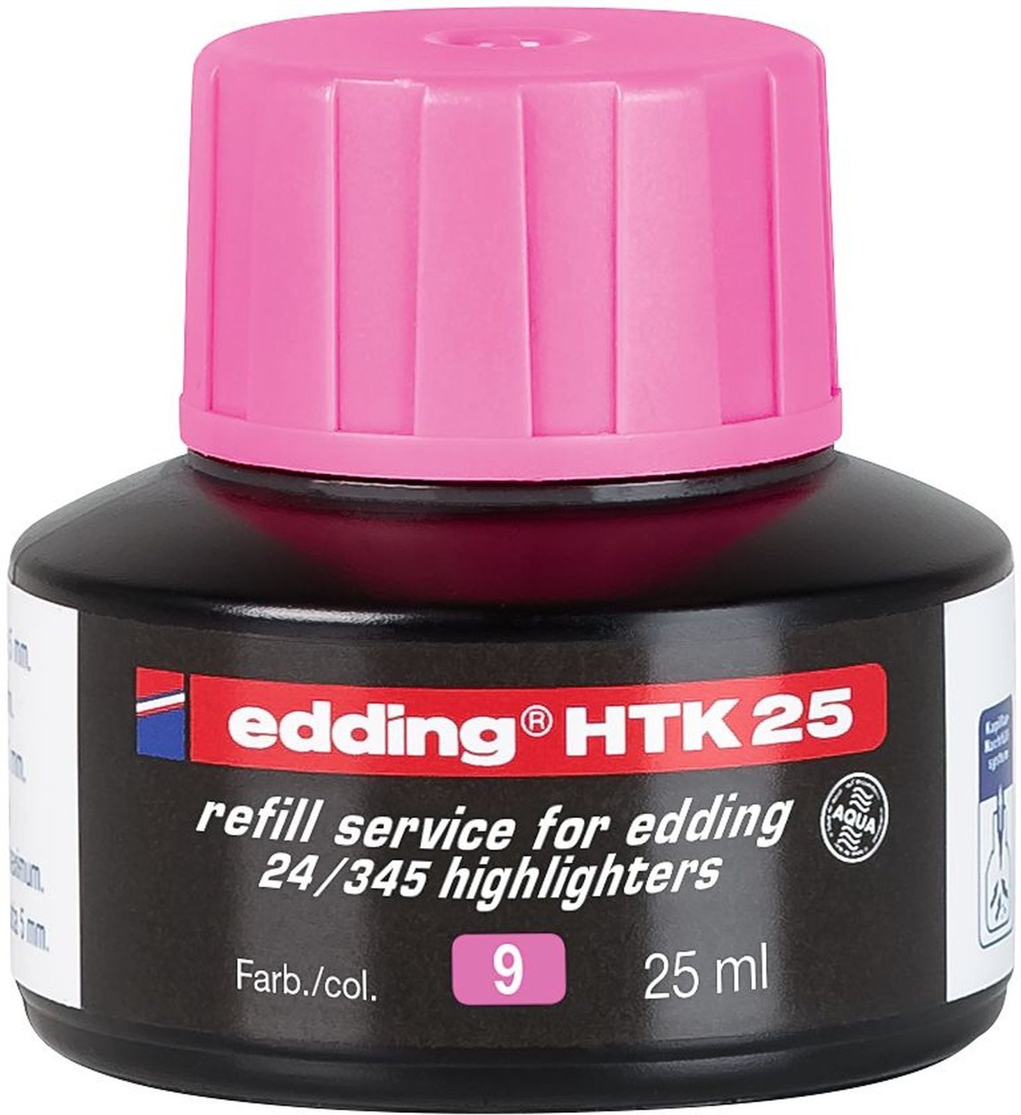 edding Füllhalter Nachfülltinte edding HTK 25 für edding Highlighter 25ml rosa
