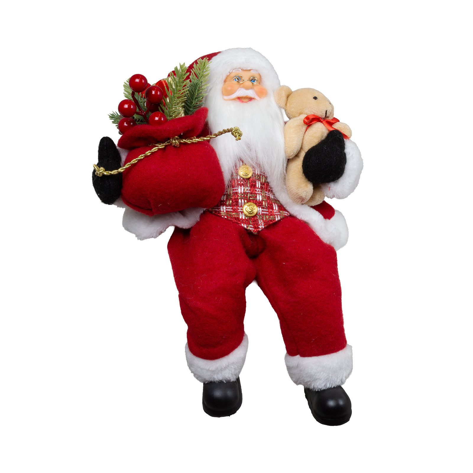 Christmas Paradise Weihnachtsmann Weihnachtsmann Kantenhocker 30cm (1 St), Weihnachtsdeko