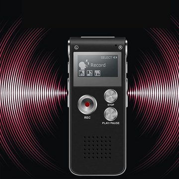 AKKEE Digitales Diktiergerät, 8 GB, Mini-Aufnahmegerät Digitales Aufnahmegerät (Multifunktionaler Digitaler Audio und Mp3-Player)
