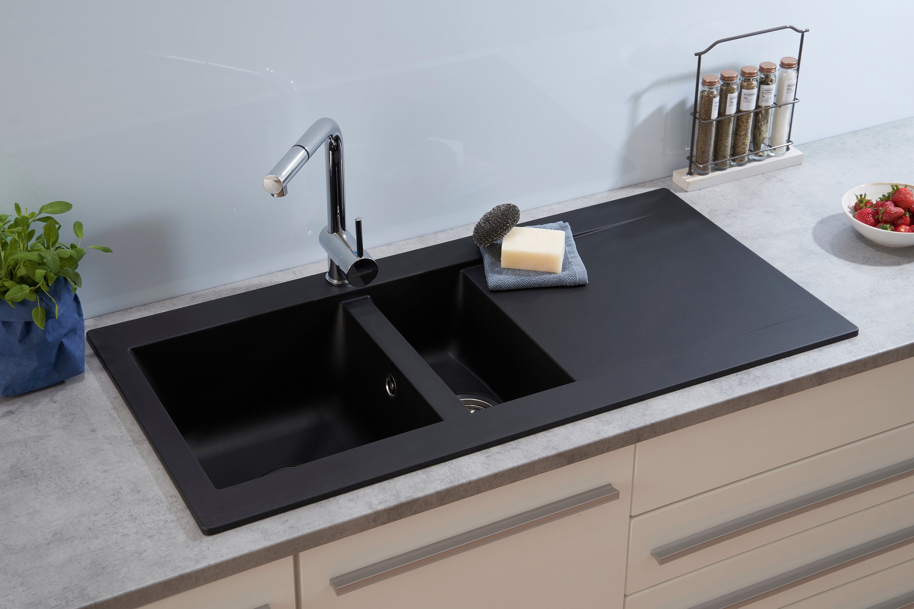 RESPEKTA built-in sink, 100/50 cm