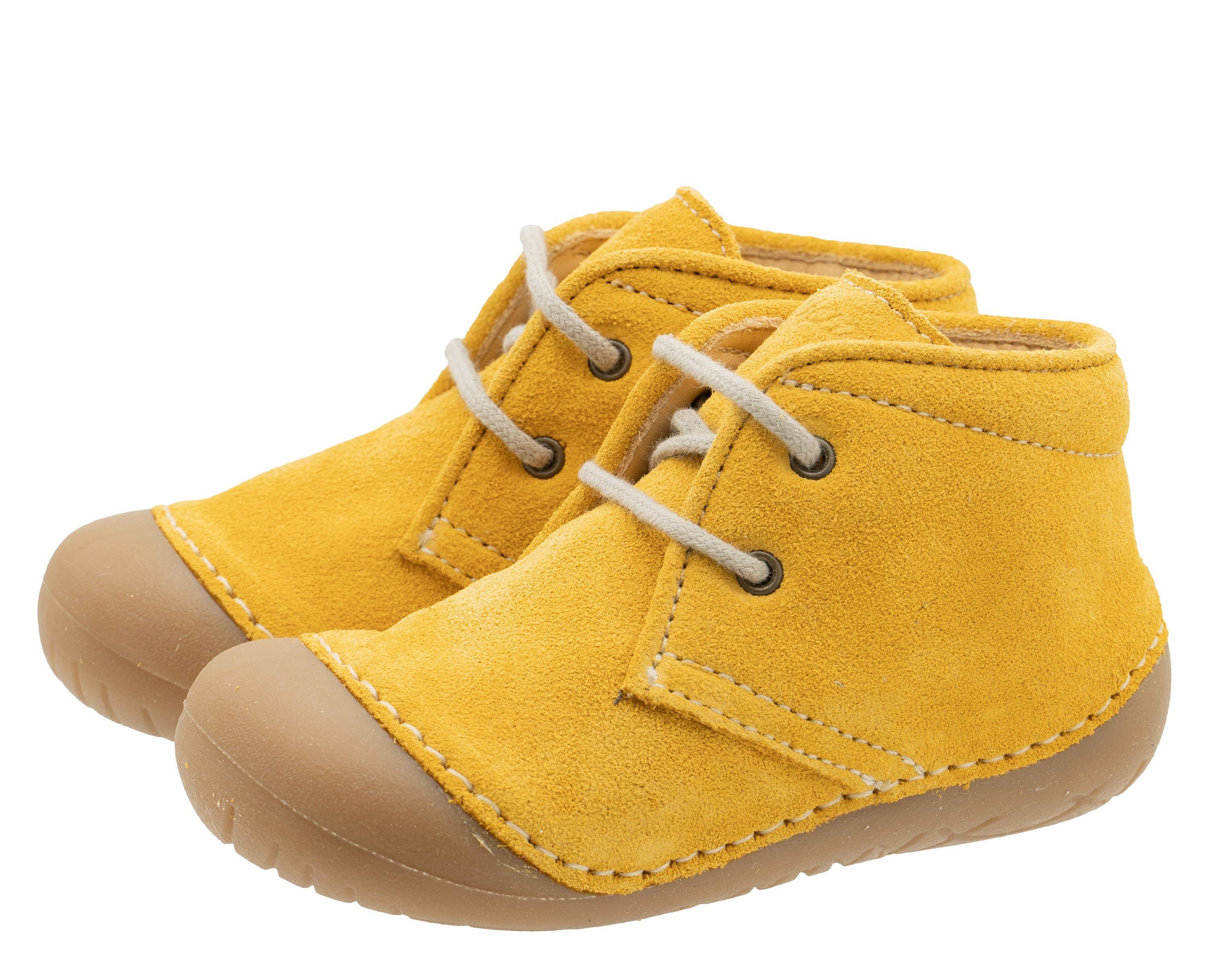 Ocra Baby Schuhe 330 Krabbel Lauflernschuhe pflanz. geg. Gelb Schnürschuh