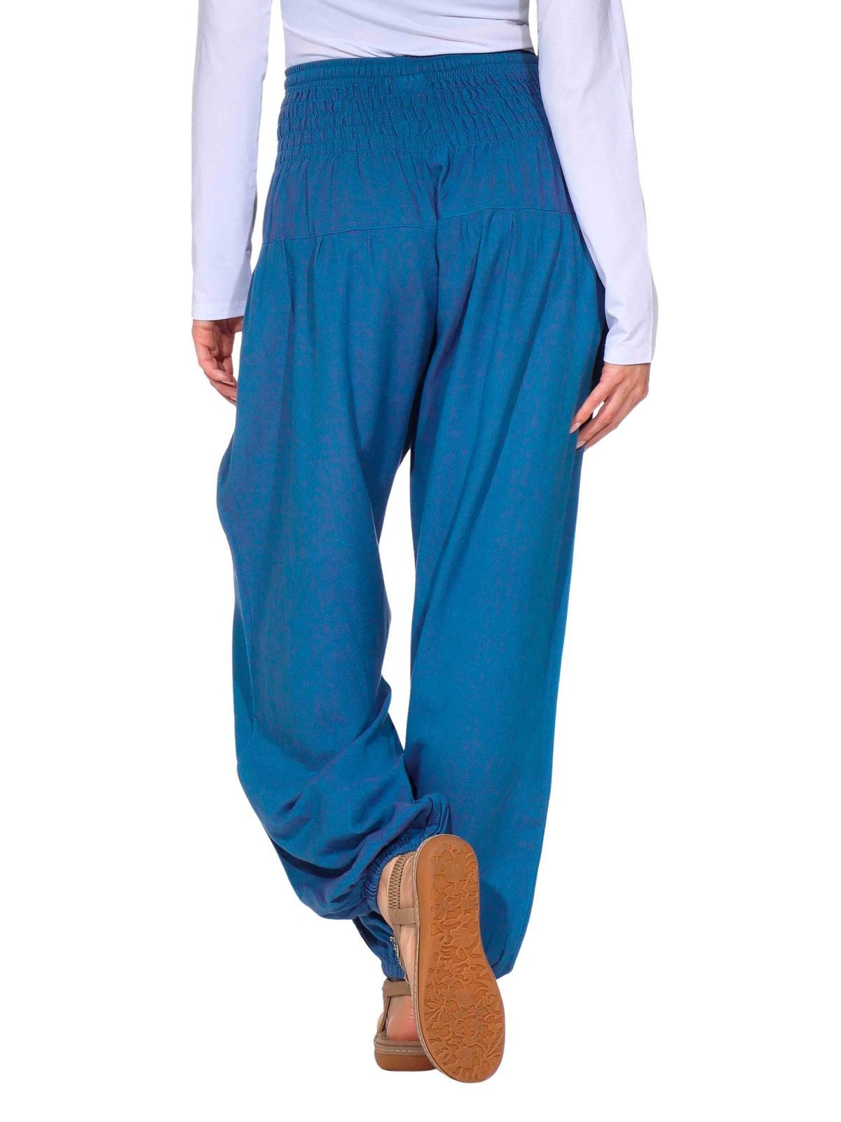 KUNST UND MAGIE Haremshose Kunst&Magie Damen Pluder-/Haremshose Sommerhose Hippie Wellness Yoga – Bild 5 von 5