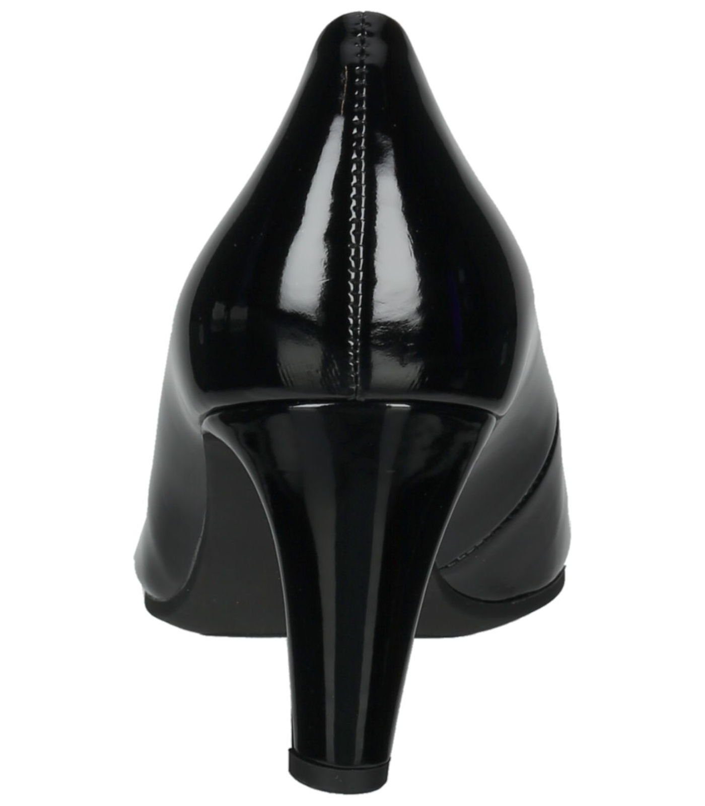 Lederimitat Pumps Lack Gabor High-Heel-Pumps Schwarz