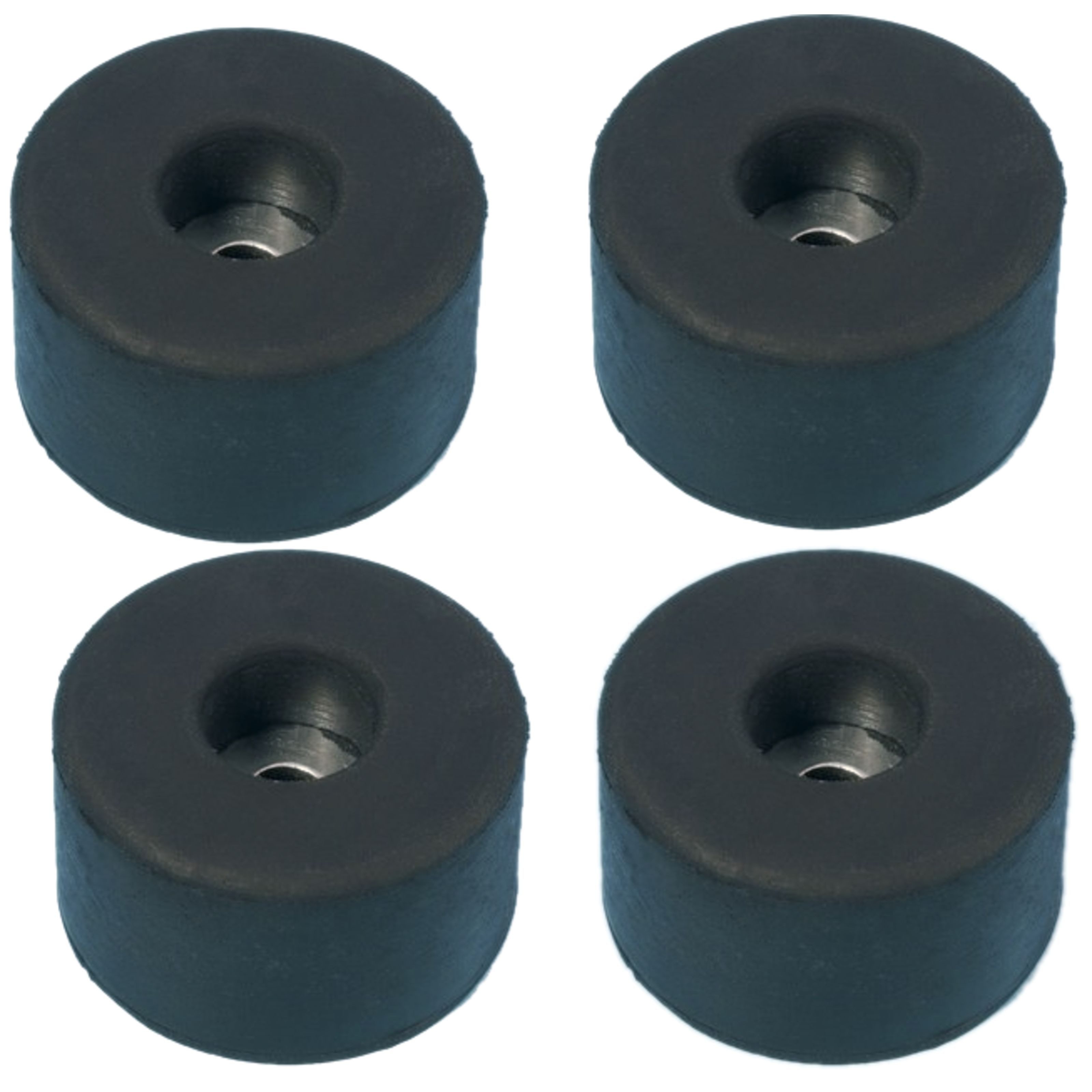 Adam Hall Möbelfuß, (Fittings, Füße), 4906 Gummifuß Pack 38 x 10 mm mit Stahlscheibe, geblistert - Füße