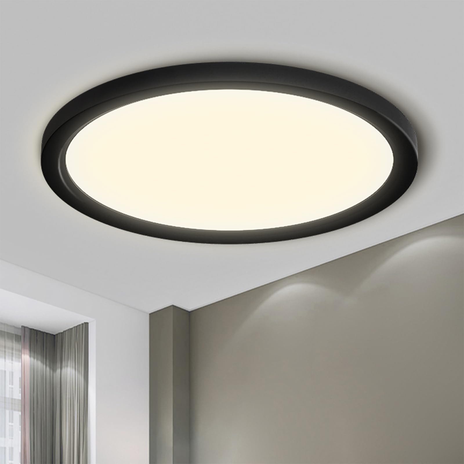 LQWELL LED Deckenleuchte Rund Flach LED günstig online kaufen