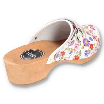 Cloque Honfleur mit Echtholzsohle Clog Outdoor & Garten