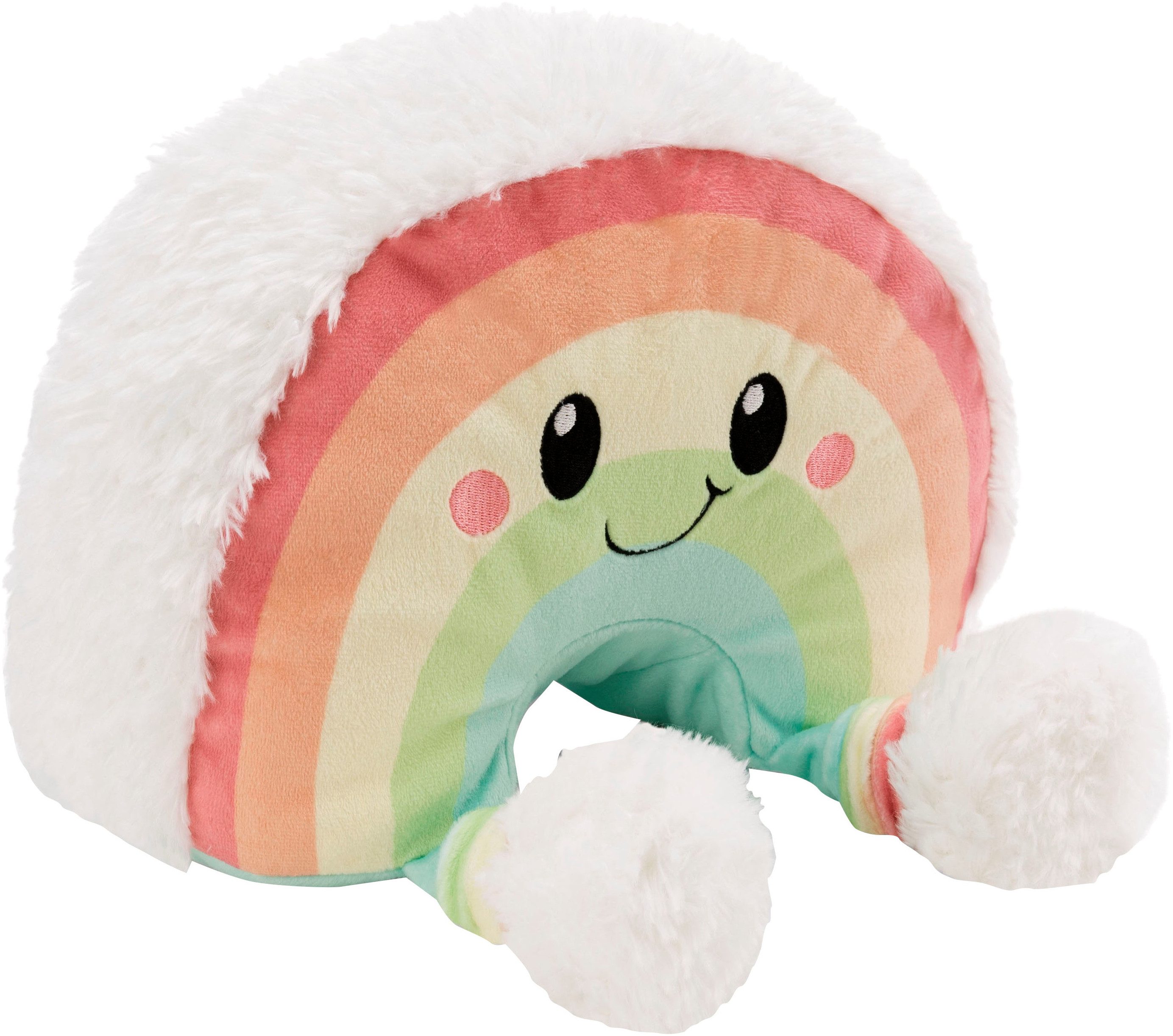 Nici Kuscheltier Regenbogen Nibsi, 28 cm schlenkernd, enthält recyceltes Material