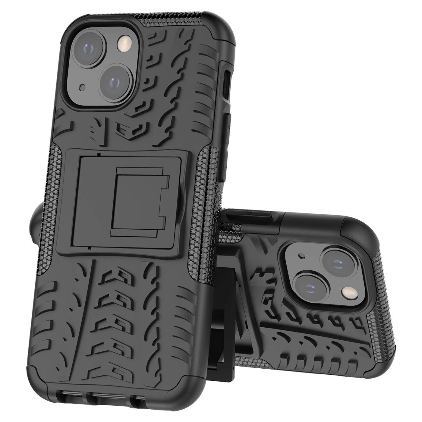 CoolGadget Handyhülle Outdoor Case Hybrid Cover für Apple iPhone 13 6,1 Zoll, Schutzhülle extrem robust Handy Case für iPhone 13 Hülle