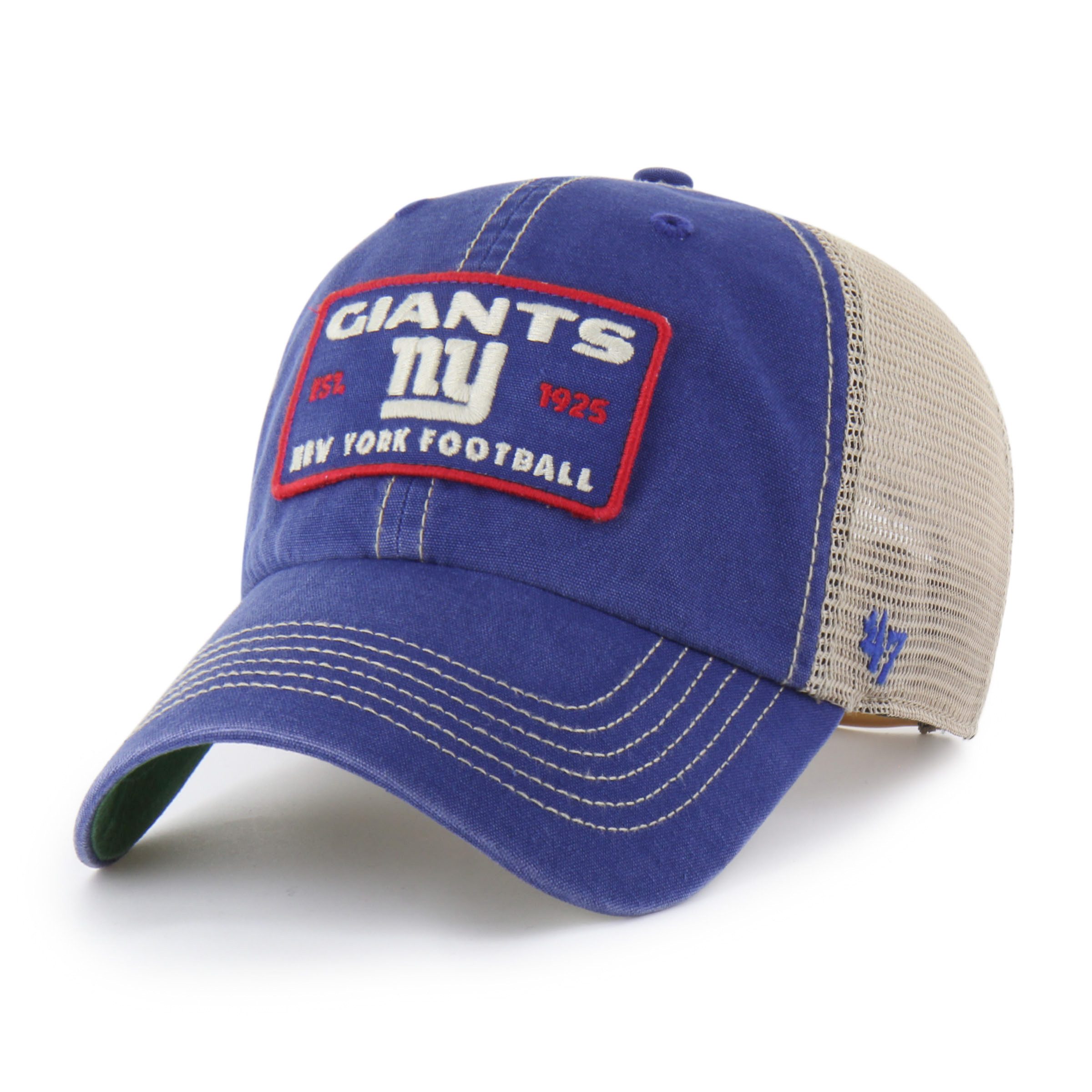 Baseball Cap '47 Brand Cap NFL New York Giants WABASH '47 Clean Up Blue