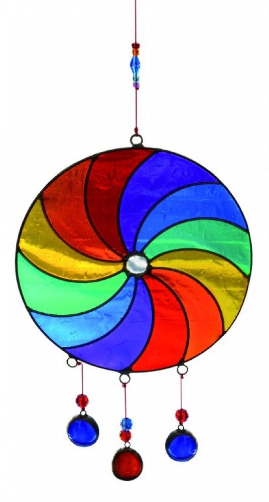 Hängedekoration Suncatcher "Spirale" Fiberglas bunt 24cm