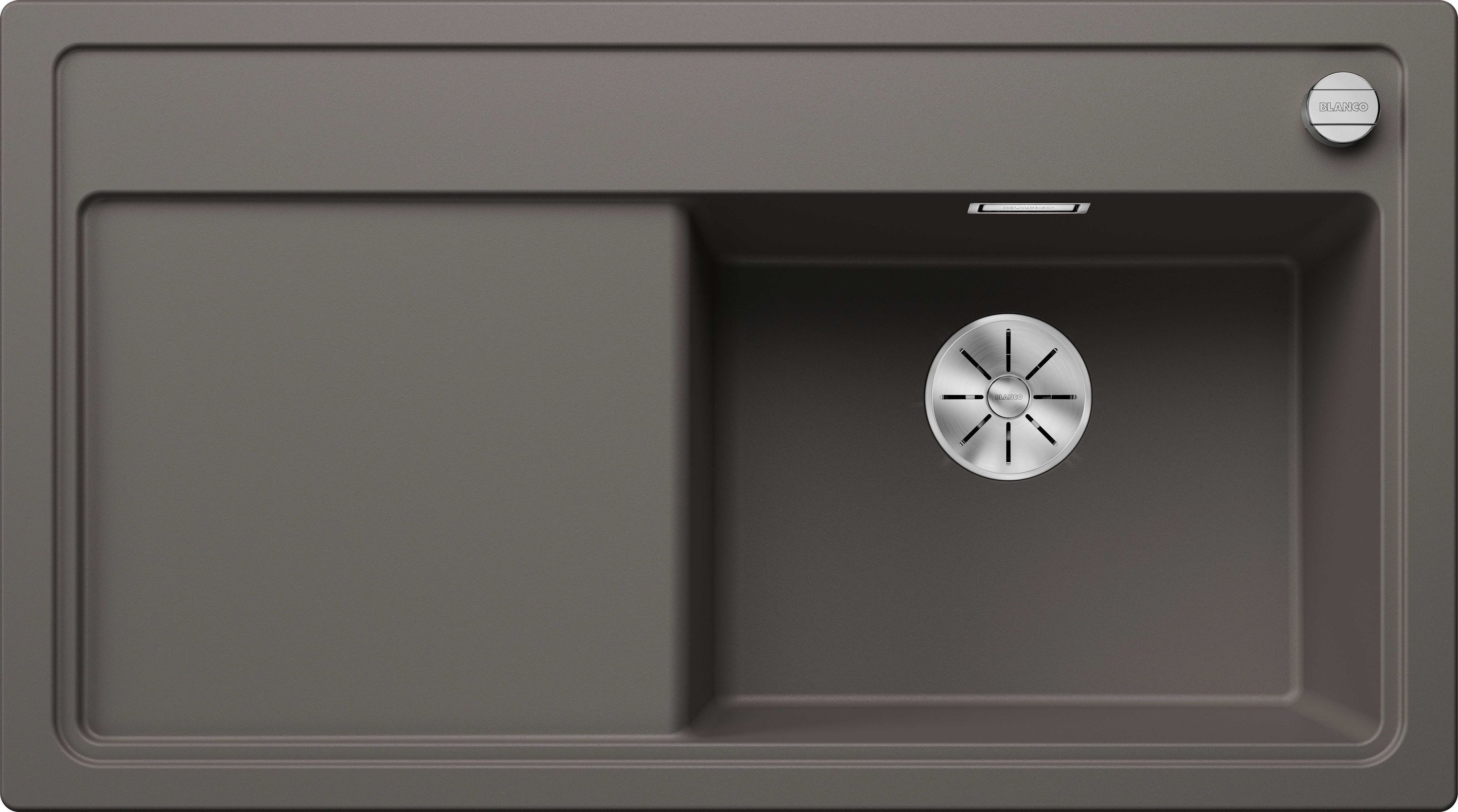 Einbauspüle ZENAR 5 S Einbauspüle SILGRANIT vulkangrau ab 50 cm Excenter