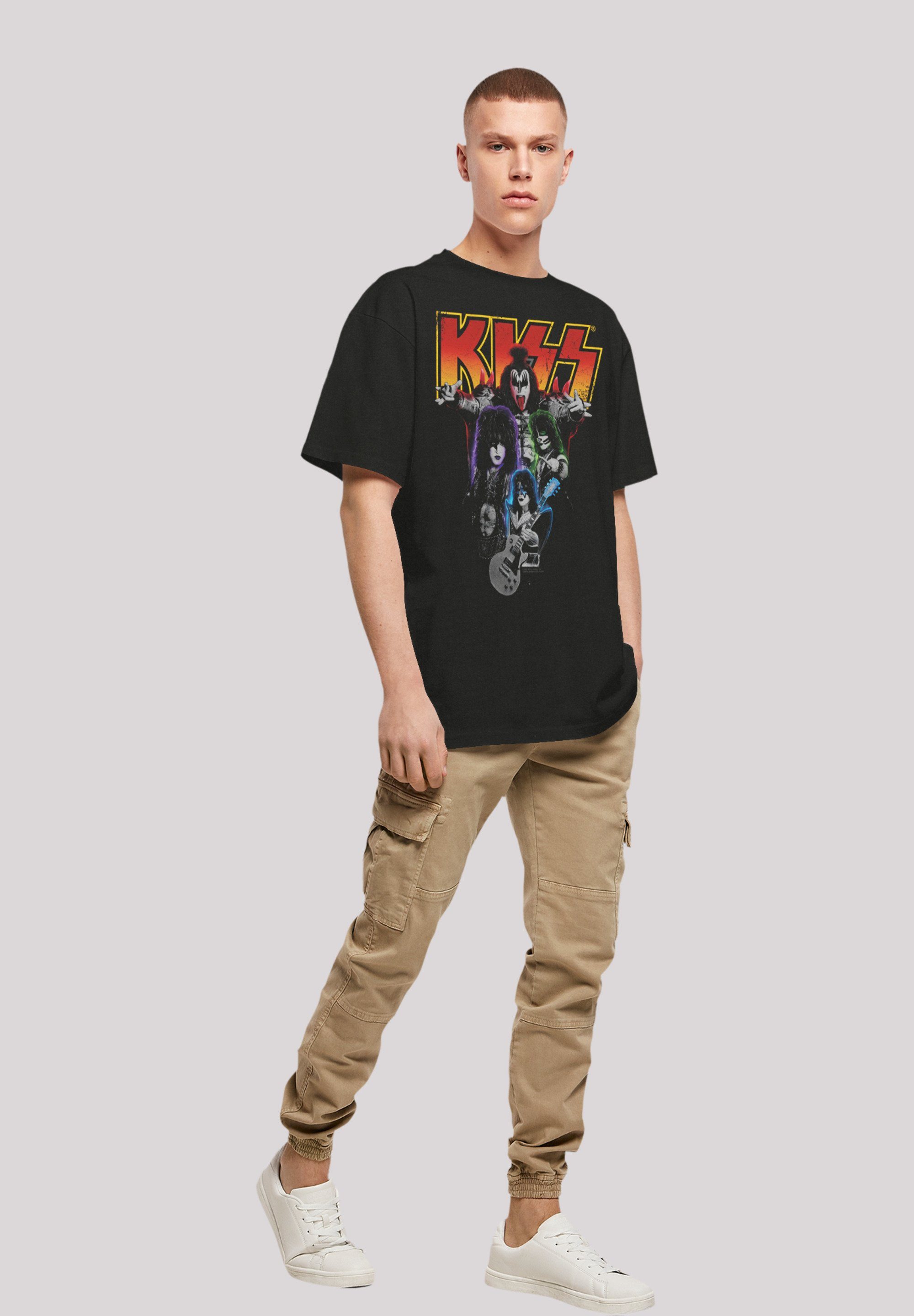 Off F4NT4STIC Band Musik, Kiss Premium Qualität, T-Shirt By Rock Neon Rock