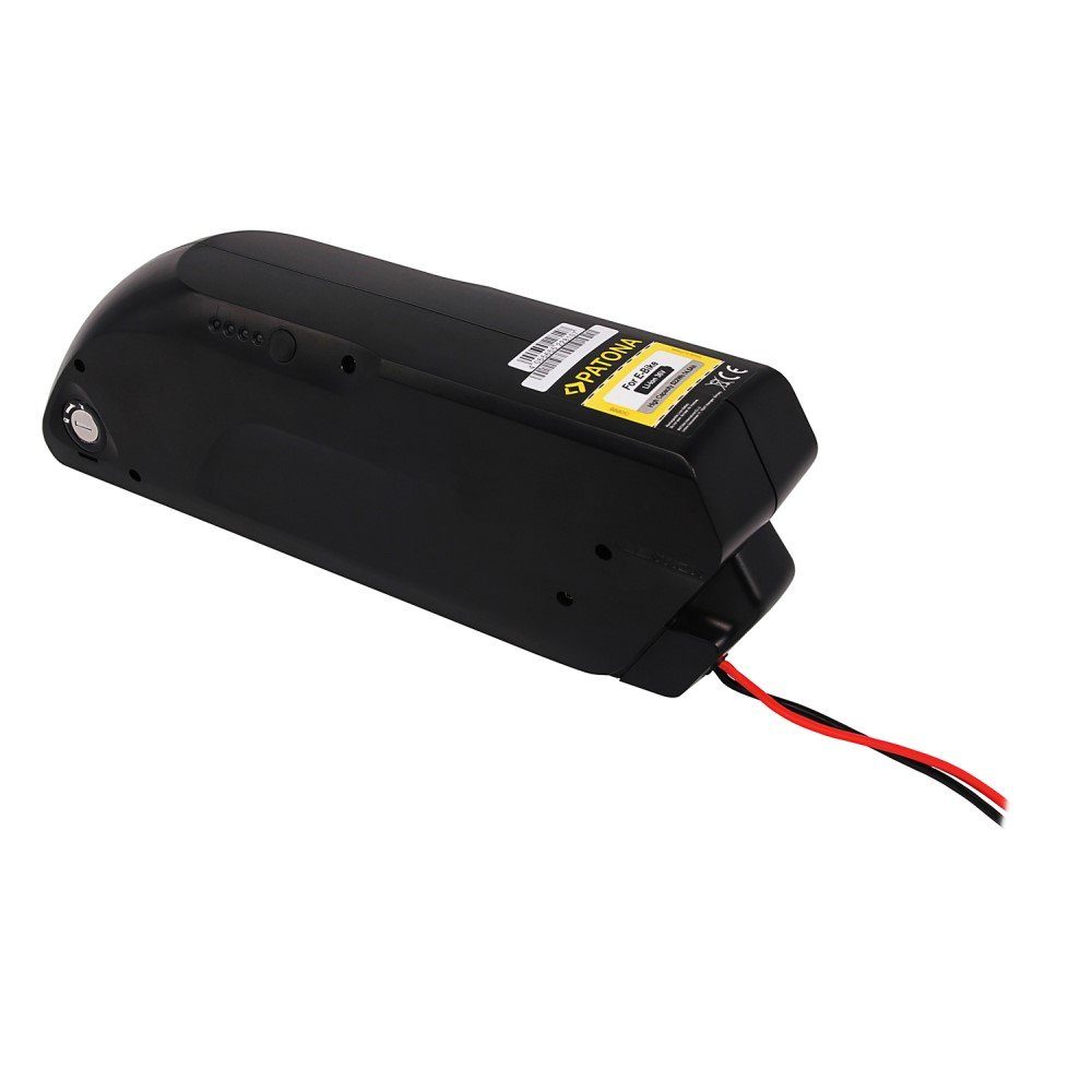 PowerSmart LEB36PS77B.906 E-Bike Akku 17,5Ah Hailong I mit  3-Kerben-Version, 4-Pin-Entladeanschluss Elektrofahrradbatterie mit  Batteriehalterung Li-ion 17500 mAh (36 V)